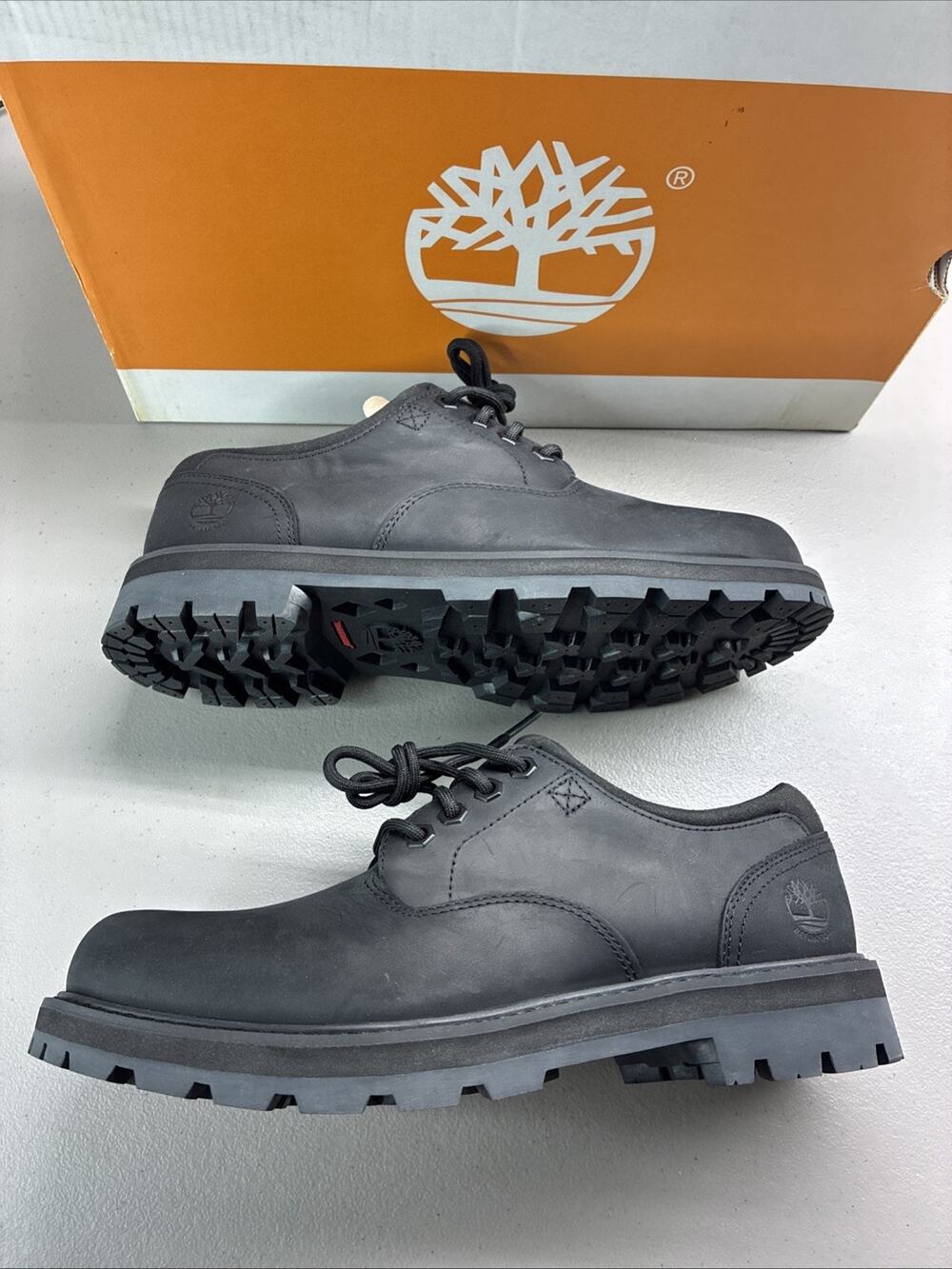 Timberland Men's Britton Road Low Lace-up Waterproof Shoe 7.5 Men’s Black